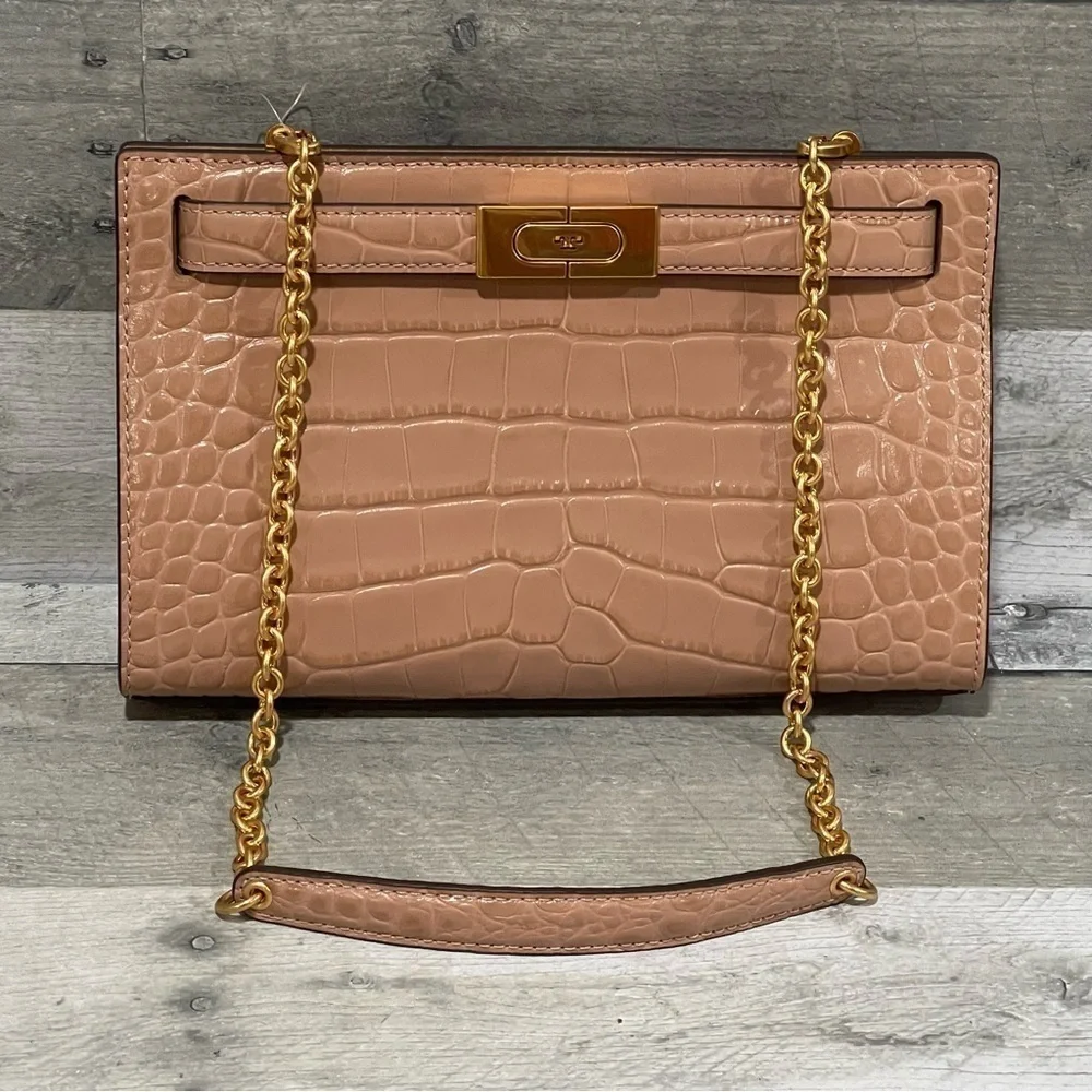 TORY BURCH LEE RADZIWILL SHOULDER BAG IN DEVON SAND $598